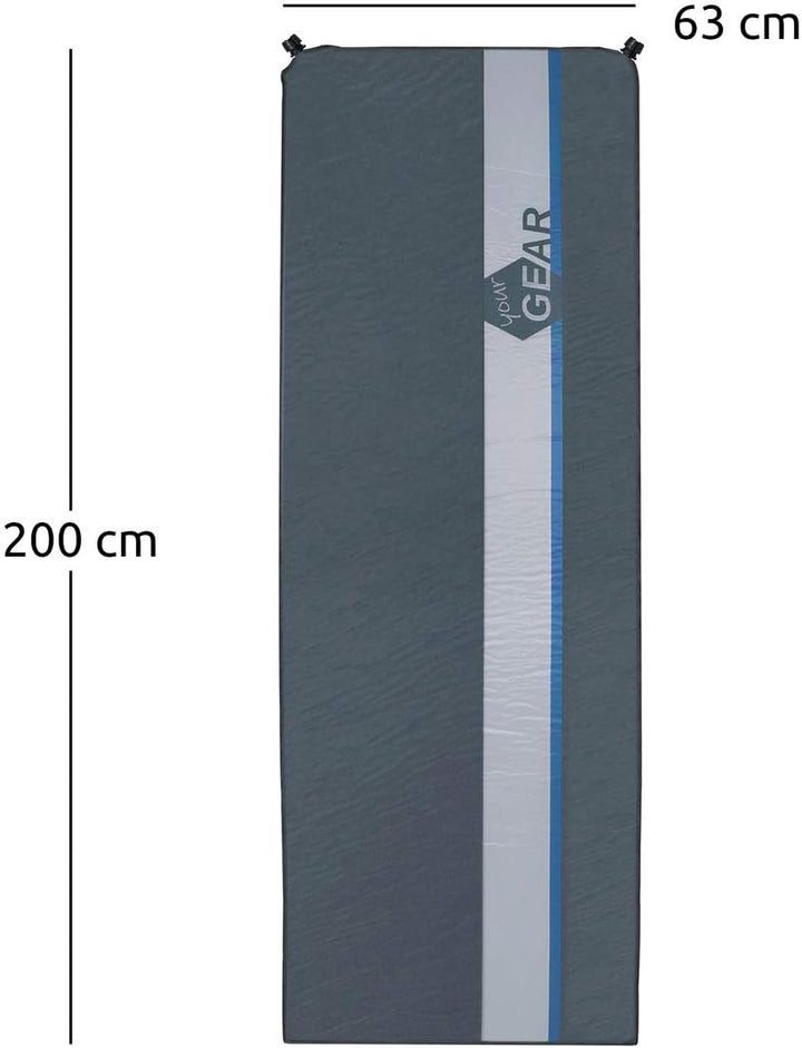 your GEAR ISO 700 - Isomatte selbstaufblasend – 200x63x7cm Luftmatratze mit 7cm Vollschaum, wasserdi