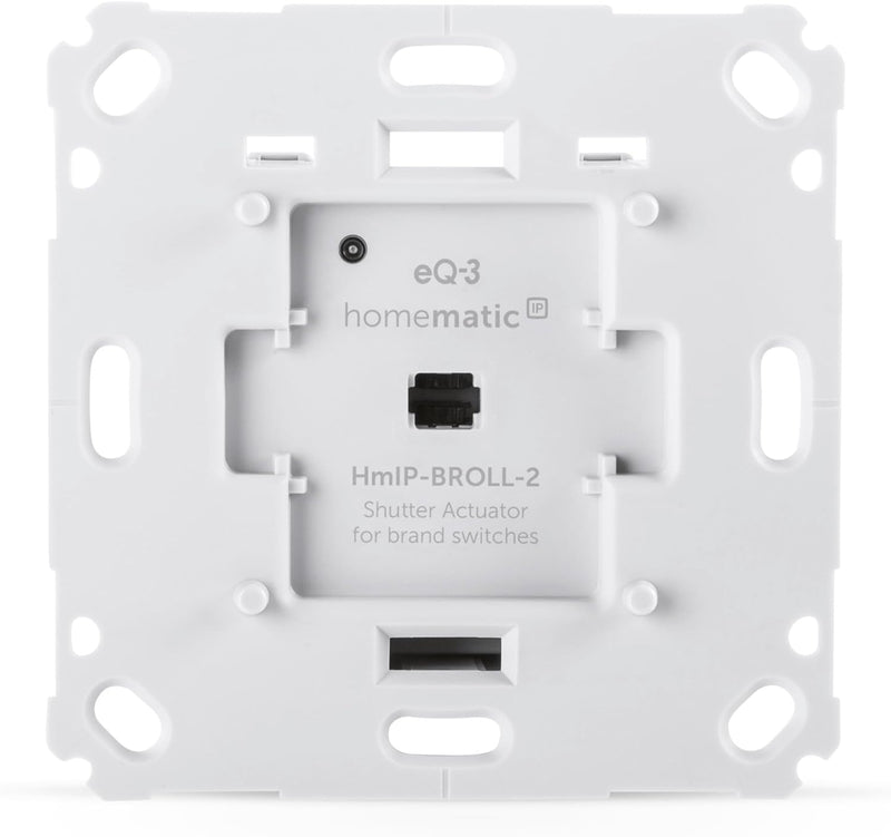 Homematic IP Smart Home Rollladenaktor für Markenschalter, digitale Steuerung für 1 Rollläden per Ap