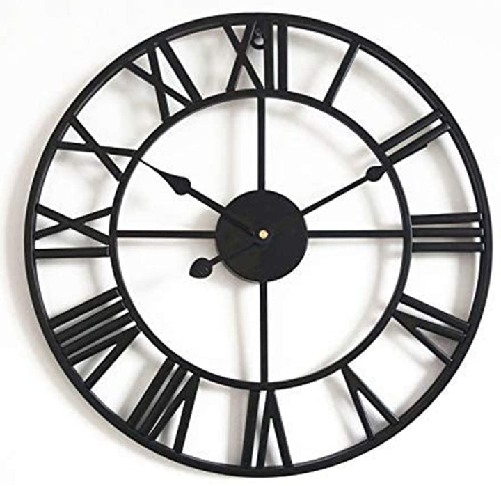 ACCSHINE Wanduhr Gross Ohne TickgeräUsche Lautlos 40cm Römische Ziffer Quarz Batterie Betriebene Wan