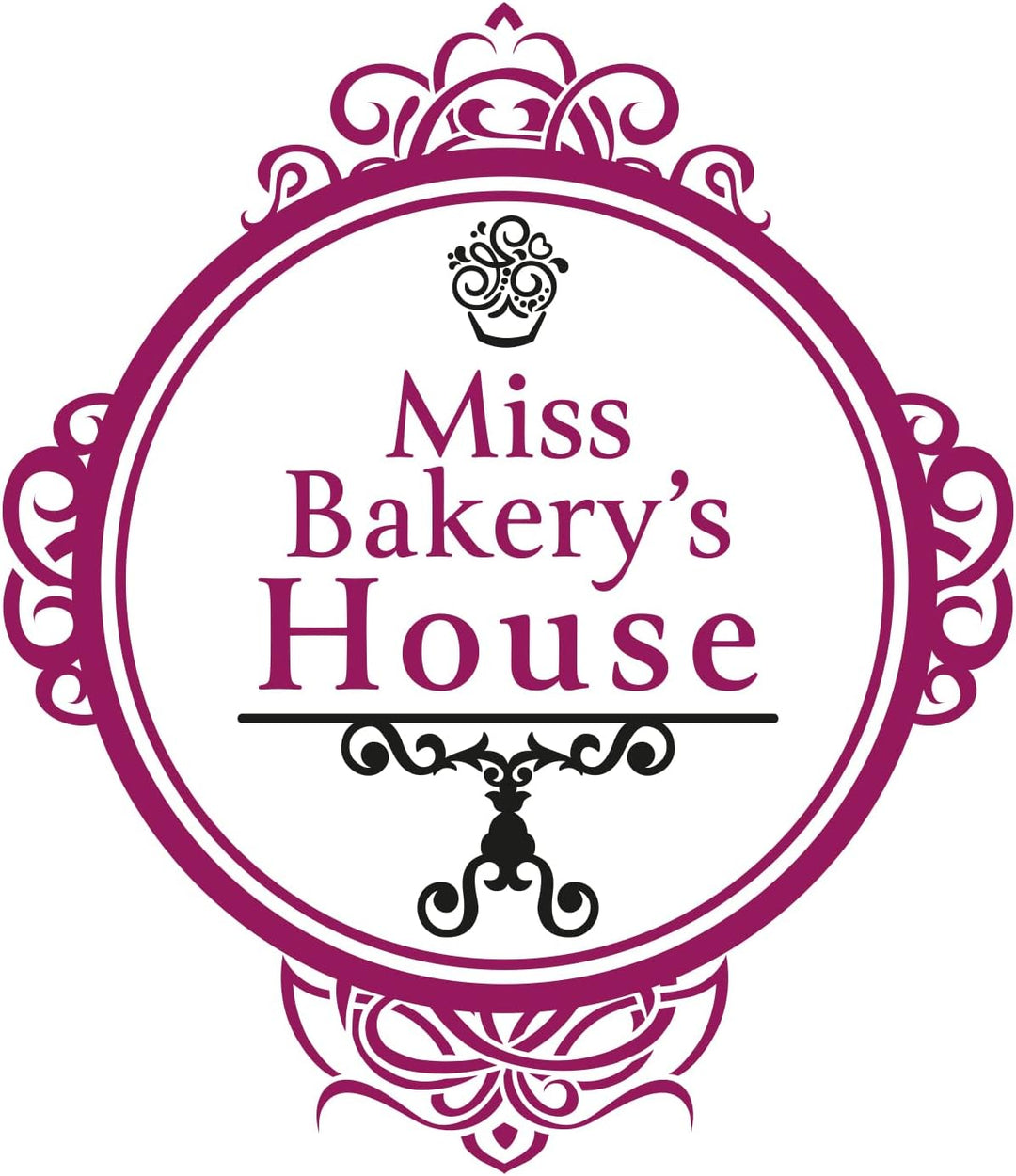 Miss Bakery's House® Cake Board - Acryl - Weiss - Rund - Ø 28 cm