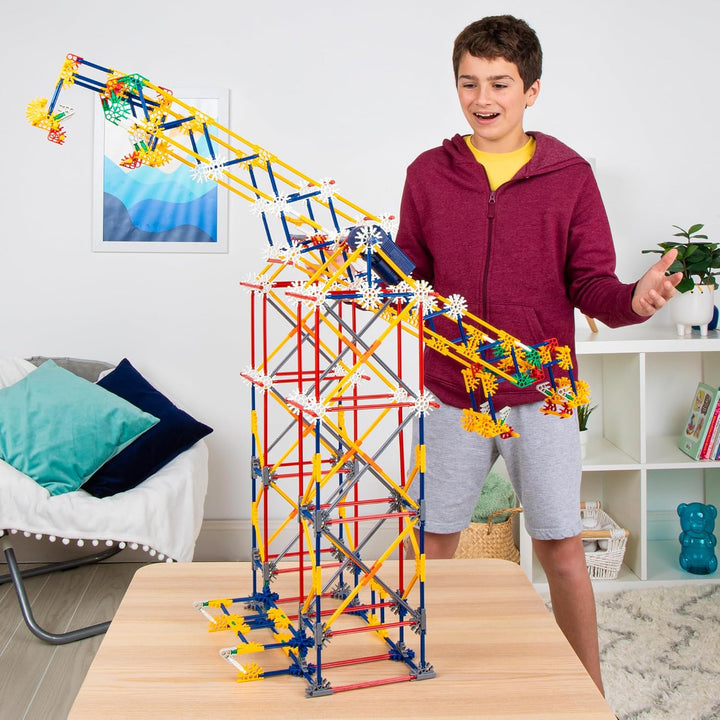K'NEX 17035 Thrill Rides 3-in-1 Classic Amusement Park Building Set, 744 Piece Kids Building Set for