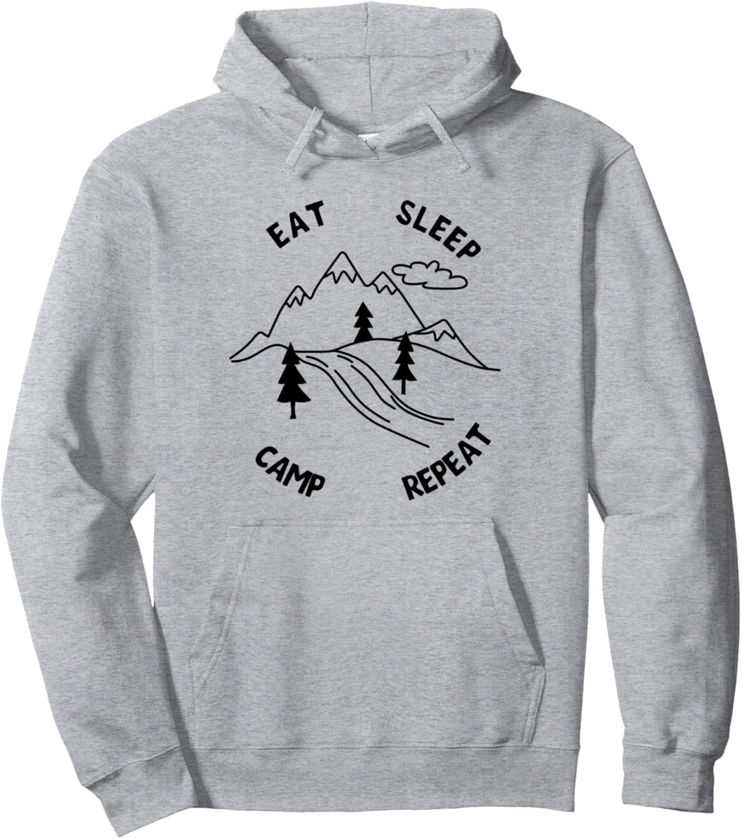 Wald Camper Natur Berge Wildnis Pullover Hoodie