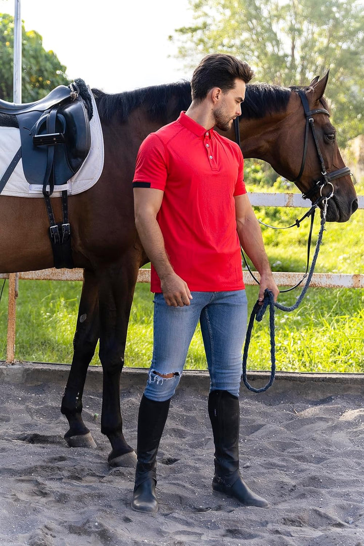 HUAKANG 3er Pack Poloshirt Herren Kurzarm Schnelltrocknend Atmungsaktives Tennis Poloshirt Herren So