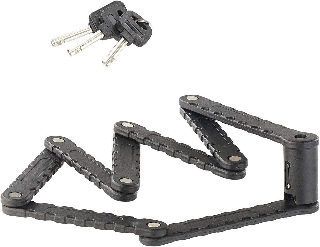 AGT Faltbügelschloss: 2er Pack Fahrrad- &amp; Motorrad-Faltschloss, 3,5-mm-Stahl, 97 cm (Fahrradfaltschl