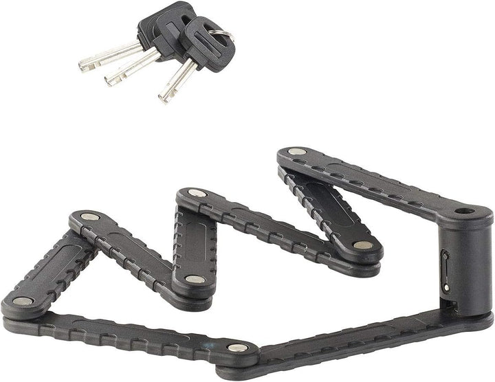 AGT Faltbügelschloss: 2er Pack Fahrrad- &amp; Motorrad-Faltschloss, 3,5-mm-Stahl, 97 cm (Fahrradfaltschl