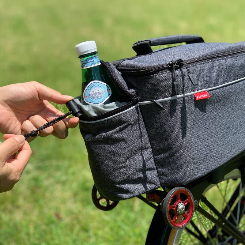 KLICKfix Unisex – Erwachsene Gepäckträgertasche-0268UKGR Gepäckträgertaschen, Grau, One Size Einheit