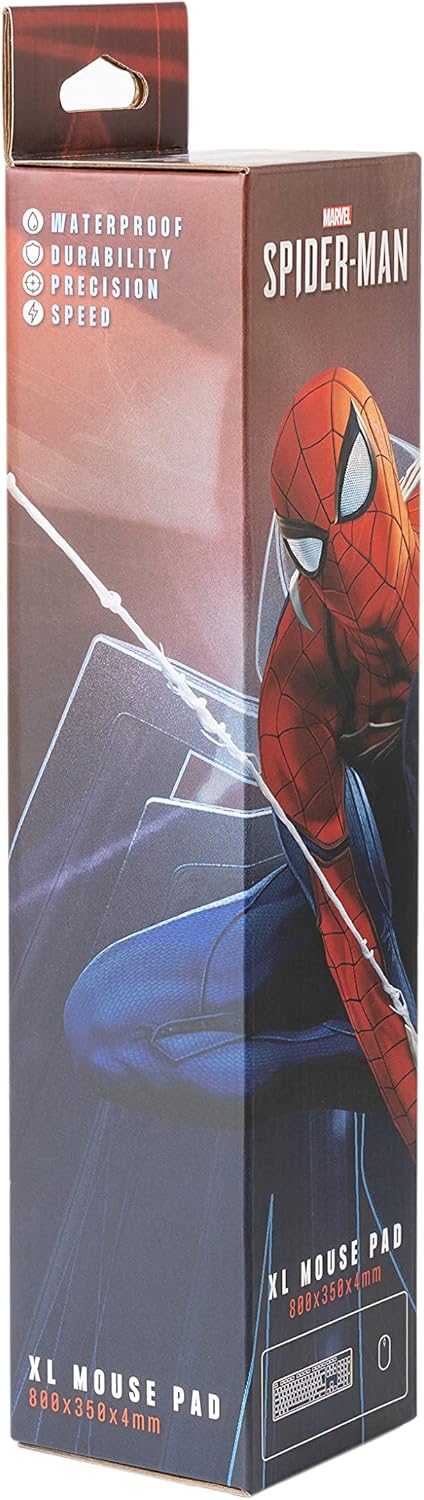 Grupo Erik Mauspad XXL Marvel Spiderman Gaming Mousepad XXL rutschfest und Wasserabweisend Mauspad G