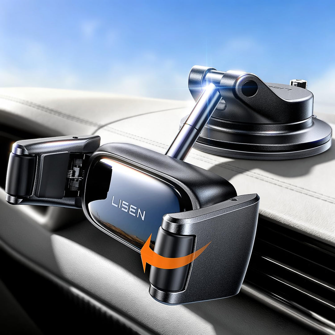 LISEN Vakuum Handyhalterung Auto - [Selbstanpassend] [Pionier-Design] Handyhalterung Auto mit Snapmo