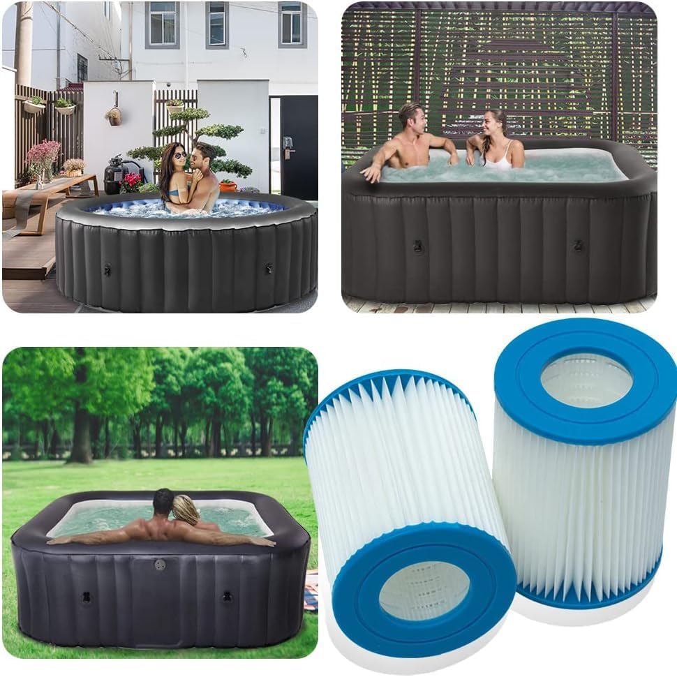 Filterkartusche Typ II, für Bestway 58094 - Filterkartusche für Poolfilter, Ersatzfilter für Bestway