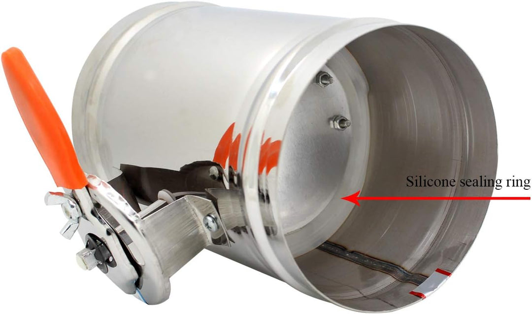 Drosselklappe lüftung ø 80 100 125 150 200 250 300 350 400mm belüftungsventil (Durchmesser 200mm), D