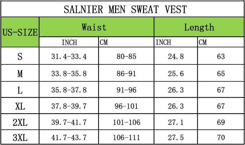 Yokald Herren Sauna Schweiss Weste Zipper Anzug Polymer Korsett Fitness Shapewear Kompression Taille