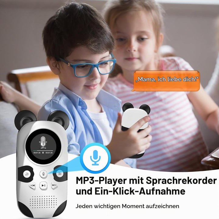 RUIZU Kinder MP3 Player 64GB mit Bluetooth 5.3 &amp; Lautsprecher