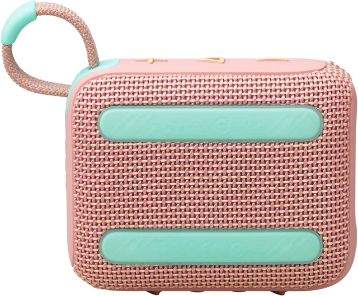JBL Go 4 in Pink – Tragbare Bluetooth-Lautsprecher-Box mit JBL Pro Sound, tiefem Bass und Playtime-B