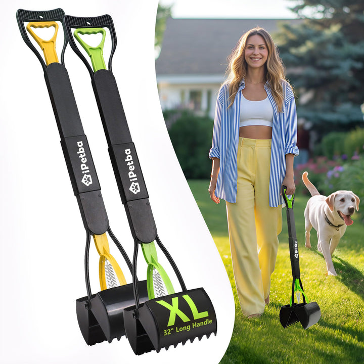 80 cm Grosser Hundekotschaufeln Langer Griff Hundekotsammler für Hunde und Katzen Faltbare Pooper Sc