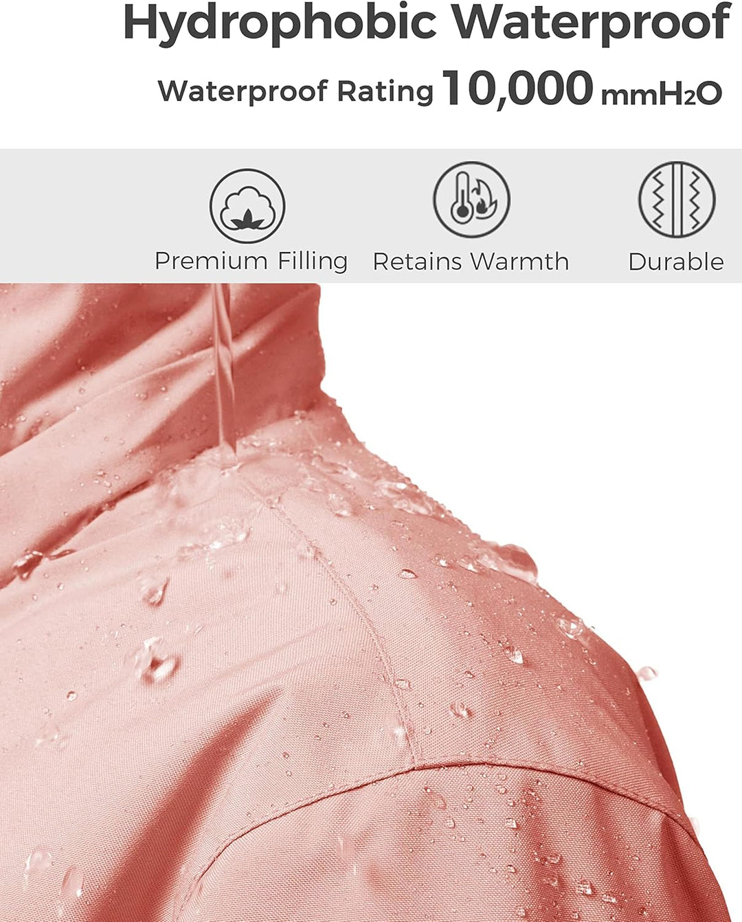 Wantdo Mädchen Berg Ski Jacke Warmer Winter Fleece Mäntel Wasserdichter Atmungsaktive RegenMäntel Ou