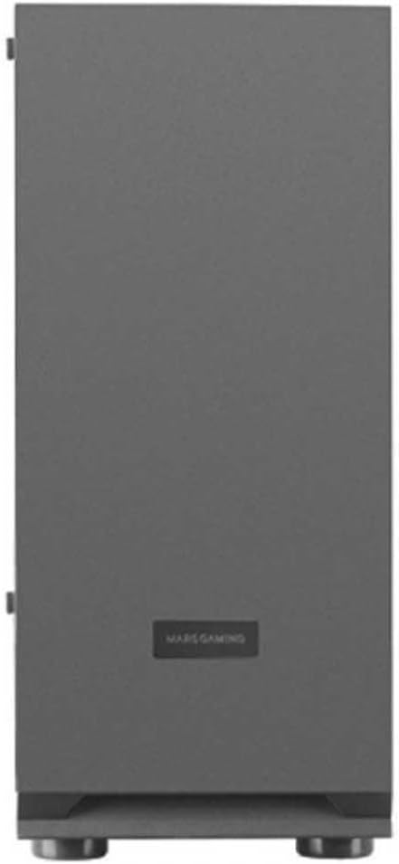 Mars Gaming MCN2, ATX Gaming PC Gehäuse, Volles Seitenfenster, Frontgitter, Doppelkammer Design, 12c