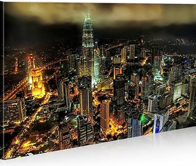 islandburner Bild Bilder auf Leinwand Dubai Nights 1p XXL Poster Leinwandbild Wandbild Dekoartikel W