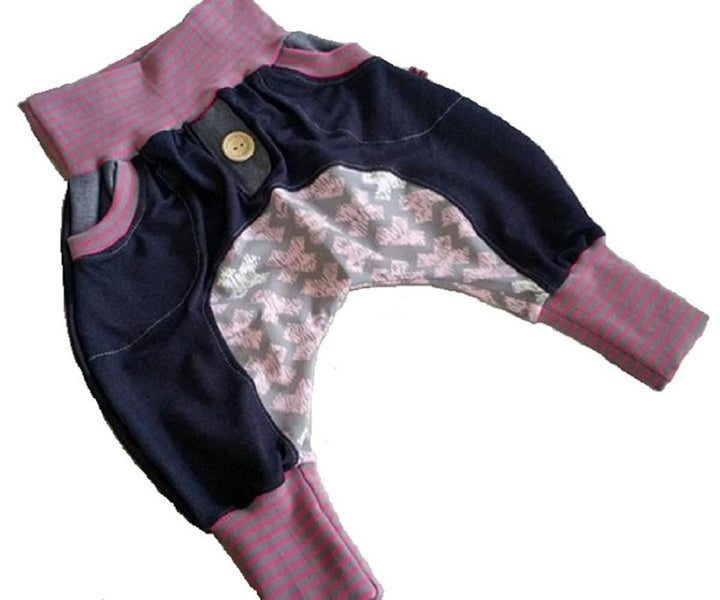 Atelier MiaMia - Pumphose Baby Kind von 56-92 Designer Babyhose Limitiert !! Mitwachshose - 68