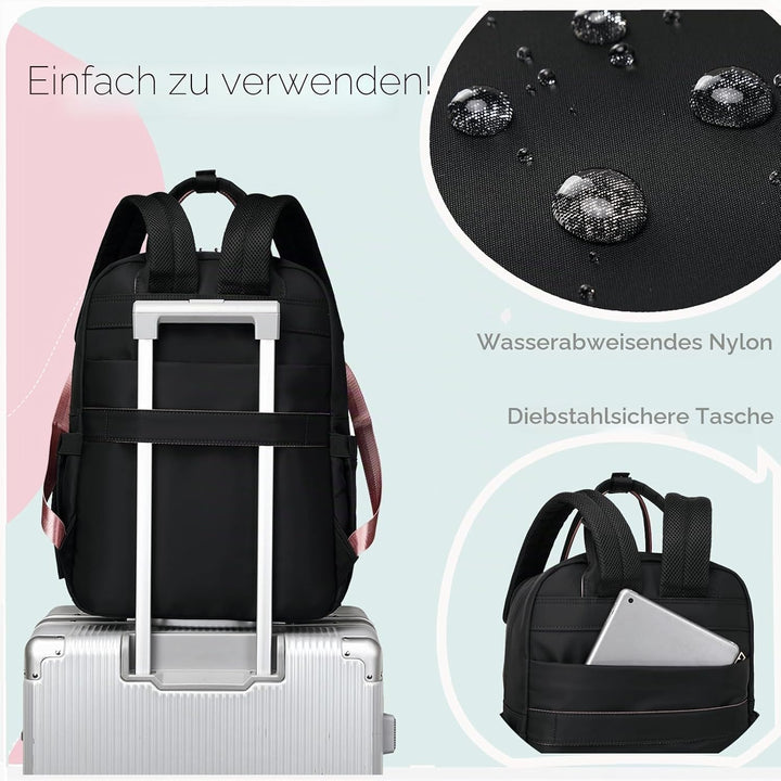 18-Pockets Windel Bag Rucksack mit wasserdichten Taschen und Kinderwagen Schnalle, wandelbare Traget