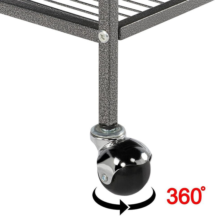 Yaheetech Vogelvoliere Vogelkäfig 2 Türen Vogelhaus Käfig mit 4 Rollen Nagervoliere 131cm hoch