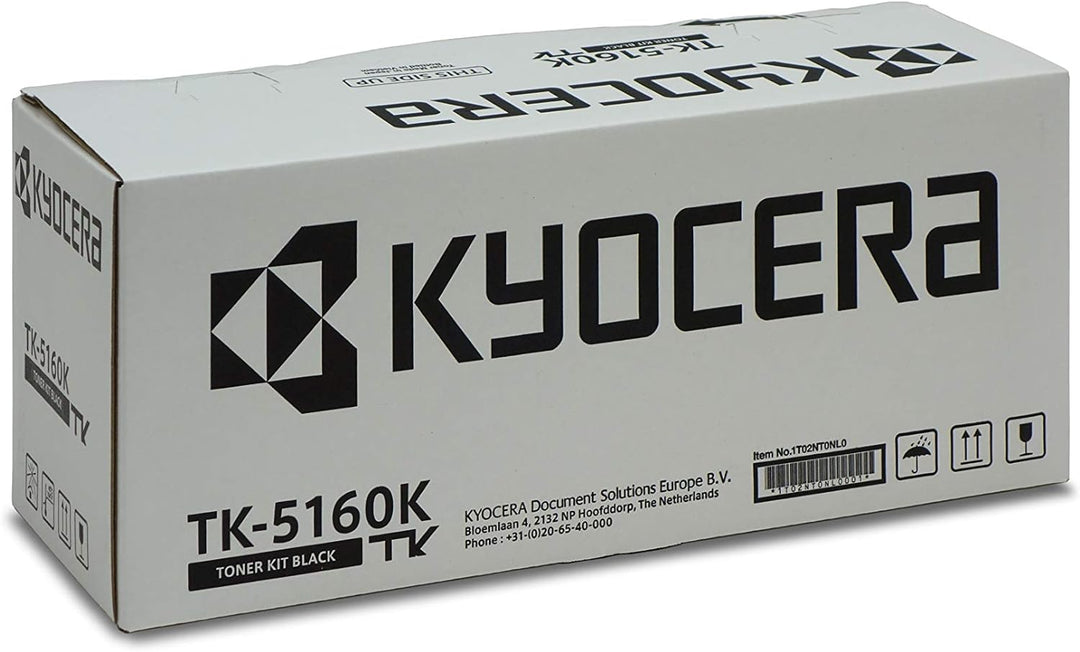 Kyocera TK-5160K Toner Schwarz. Original Toner-Kartusche 1T02NT0NL0. Kompatibel für ECOSYS P7040CDN,