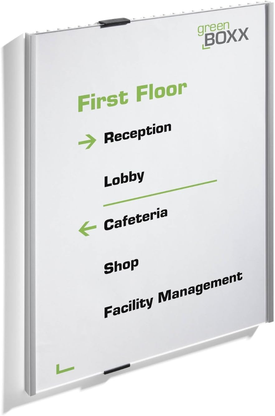 Durable Türschild A3 (Info Sign, 297 x 420 mm) metallic silber, 480823 297 x 420 mm (BxH), 297 x 420