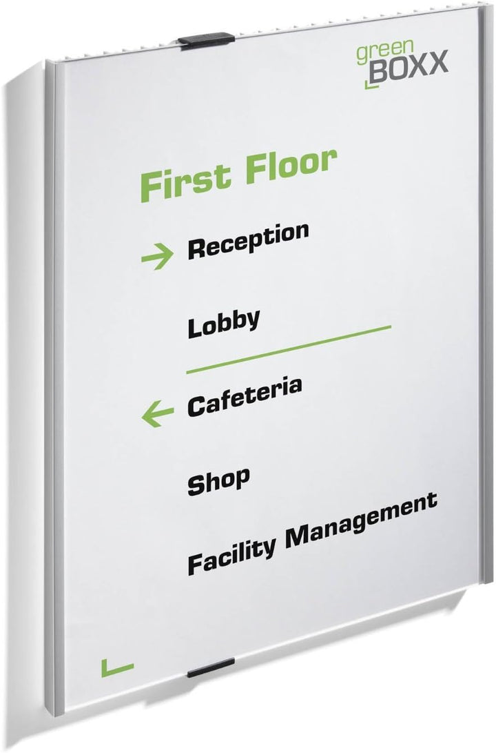 Durable Türschild A3 (Info Sign, 297 x 420 mm) metallic silber, 480823 297 x 420 mm (BxH), 297 x 420