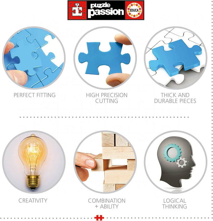 Educa 11502, Guernica, 3000 Panorama Teile Puzzle für Erwachsene und Kinder ab 14 Jahren, Pablo Pica