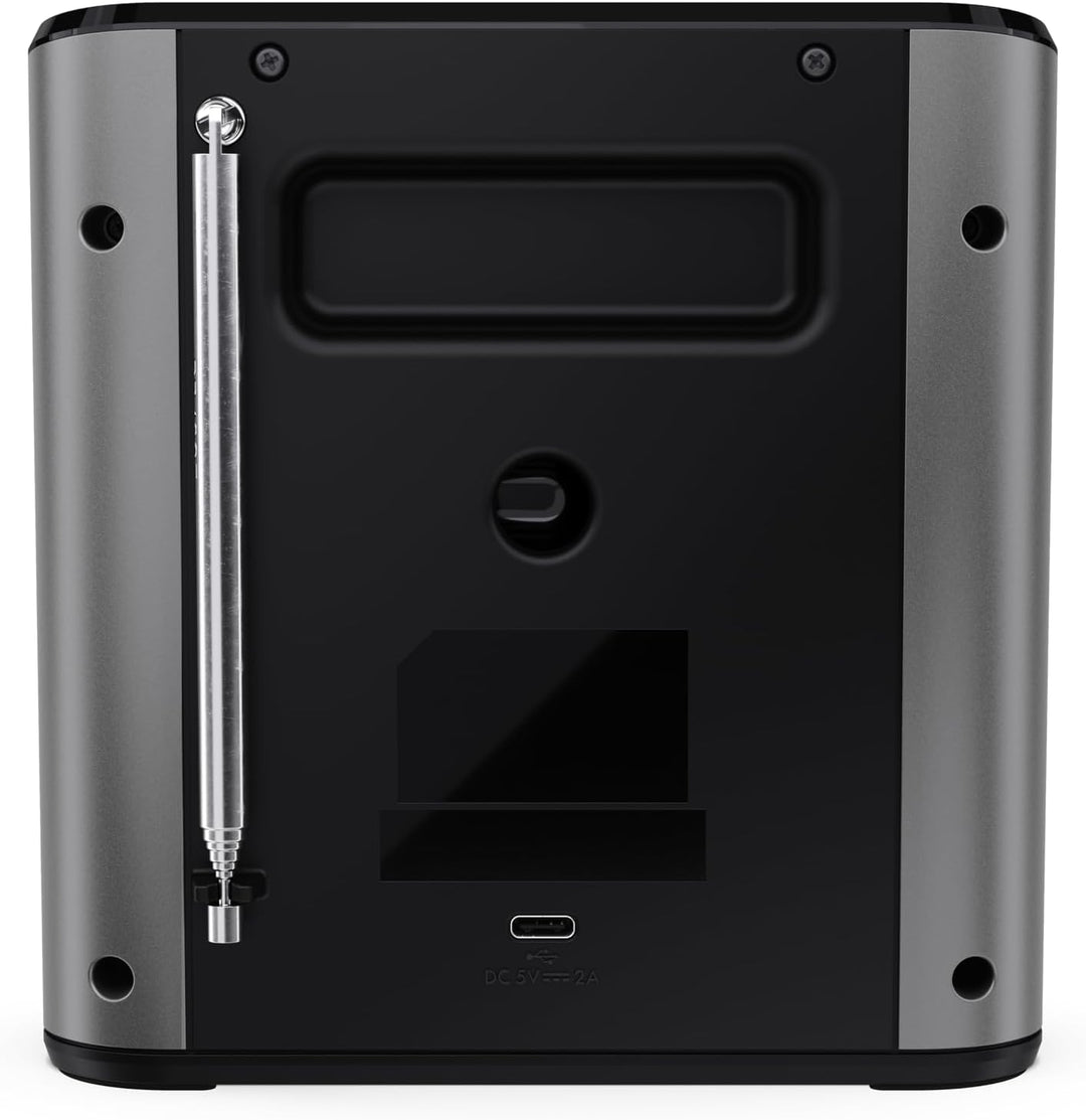 SHARP DR-P530(GY) Osaka Tragbares Digitalradio – DAB+/FM, Bluetooth 5.3, BestTune, 120 Senderspeiche