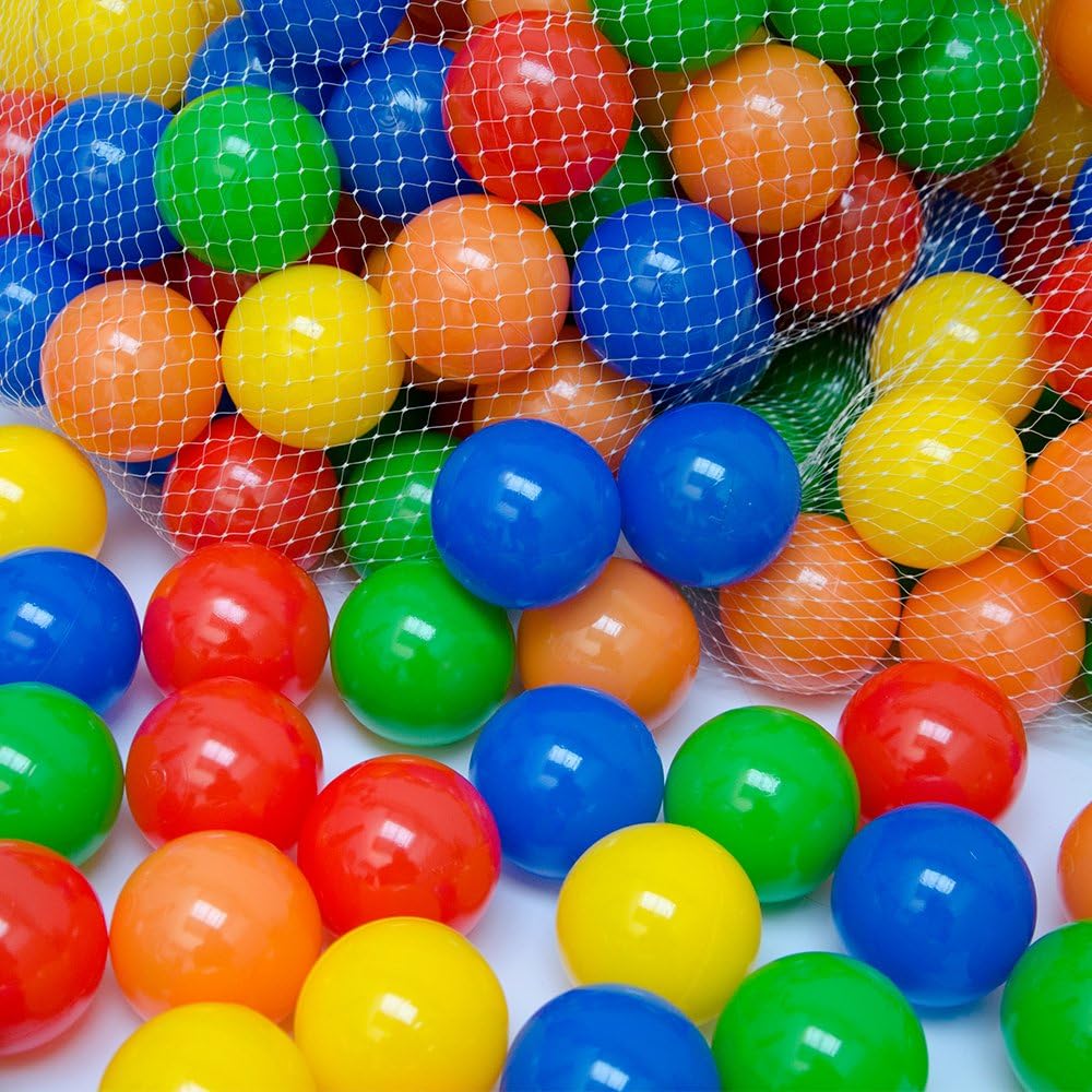 LittleTom 2000 Bunte Bälle für Bällebad 5,5cm Babybälle Plastikbälle Baby Spielbälle, 2000