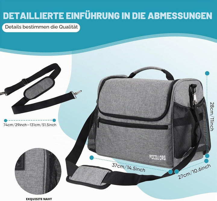 POCDUORG Tragetasche für Haustierpflege-Zubehör, kompatibel mit Oneisall/Neabot Hundepflegesauger, g