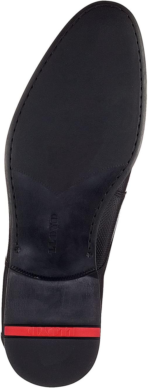 LLOYD Herren Schnürhalbschuhe Levin, Männer Businessschuhe,Derby,Normalweit 39 EU Schwarz, 39 EU Sch