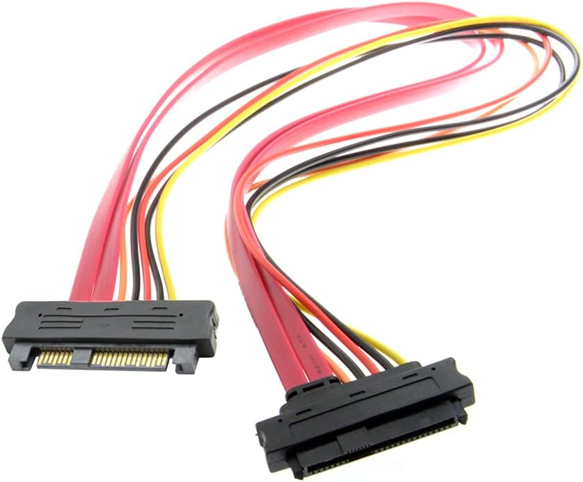 NFHK SAS Hard Disk Drive SFF-8482 SAS Cable 29Pin Male to Female Extension Cable 0.5m