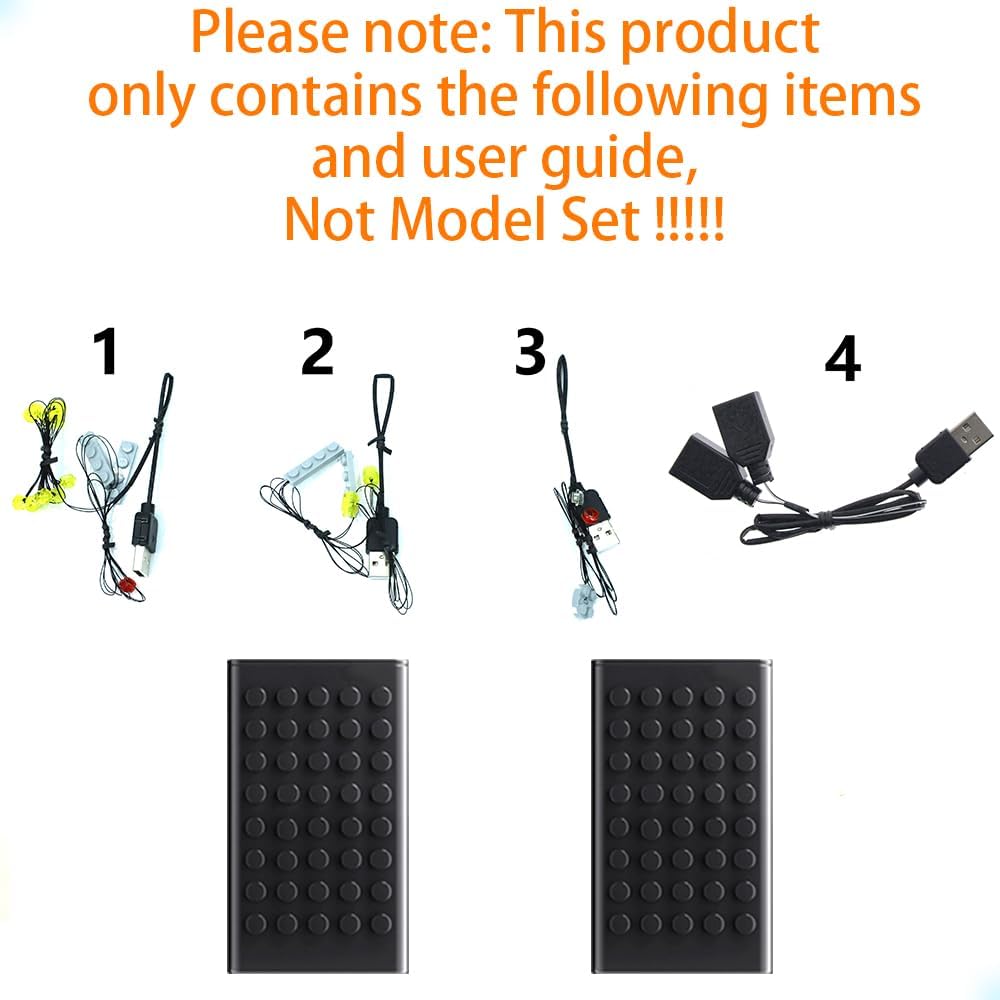 GEAMENT LED Licht-Set Kompatibel mit Lego Holiday Main Street - Beleuchtungsset für Creator 10308 Ba