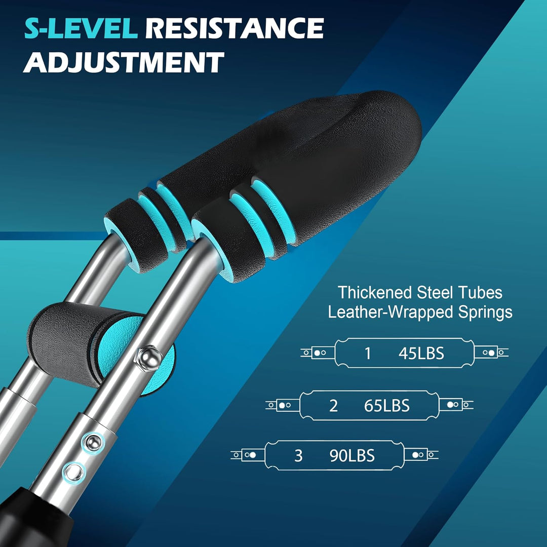 Adjustable Twister Arm Trainer with 3 Resistance Levels 40-90LB - U-Shaped Strength Training Equipme
