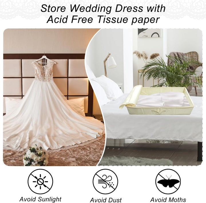 Hochzeitskleid Aufbewahrungsbox Hochzeitskleid Konservierungsbox Staubdichtes Hochzeit Keedsake Box