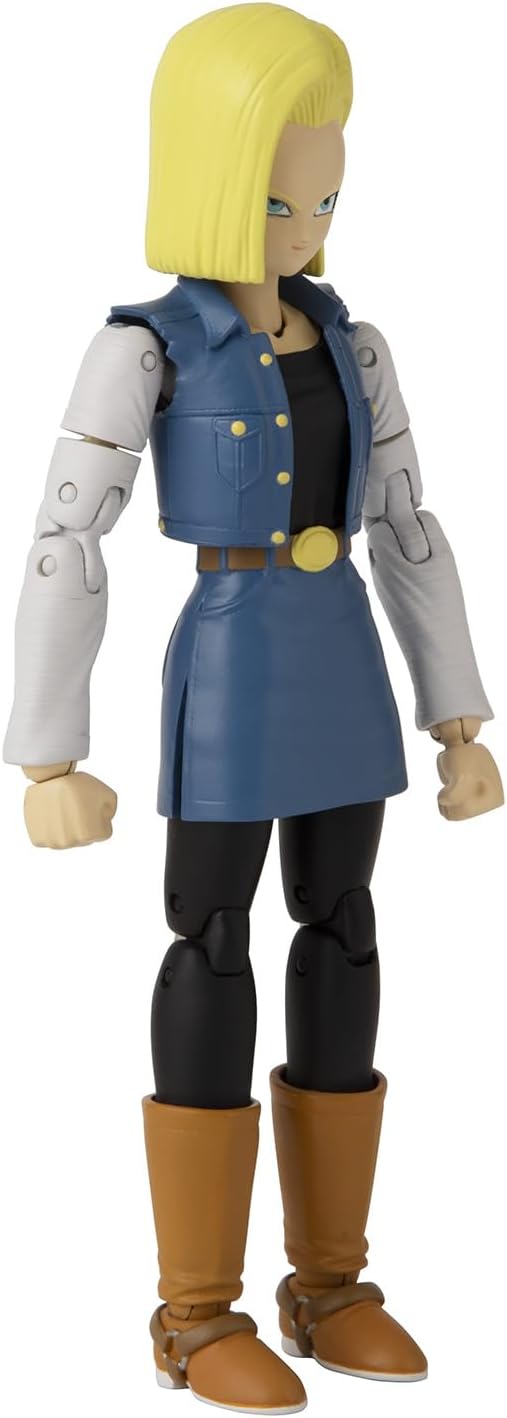 BANDAI - Dragon Ball Super - Figur Dragon Stars 17 cm - Android 18 - Offizielle Dragon Ball Lizenz -