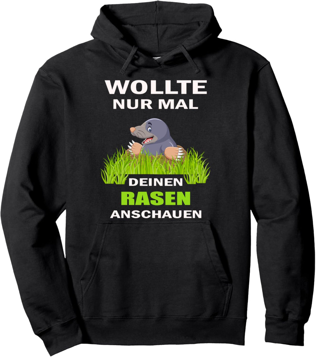 Maulwurf Gärtner Gärtnerei Garten Giesskanne Rasen Wiese Pullover Hoodie