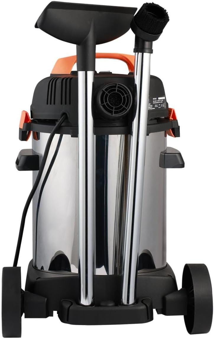 Primaster Nass-Trockensauger Pro 25 SI 1800 W 25 L Edelstahlbehälter Nass-Trockensauge