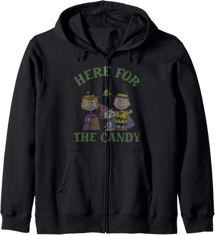 Peanuts Halloween Charlie Sally hier für die Süssigkeiten Kapuzenjacke