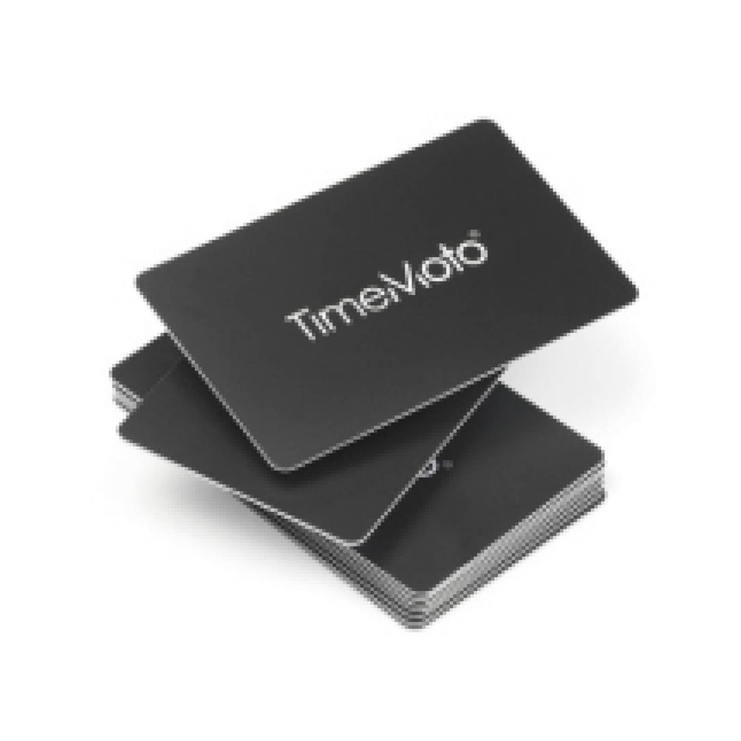 TimeMoto Zeiterfassungskarte, TM-100, 85 x 54 mm, schwarz (25 Stück), Sie erhalten 1 Packung á 25 St