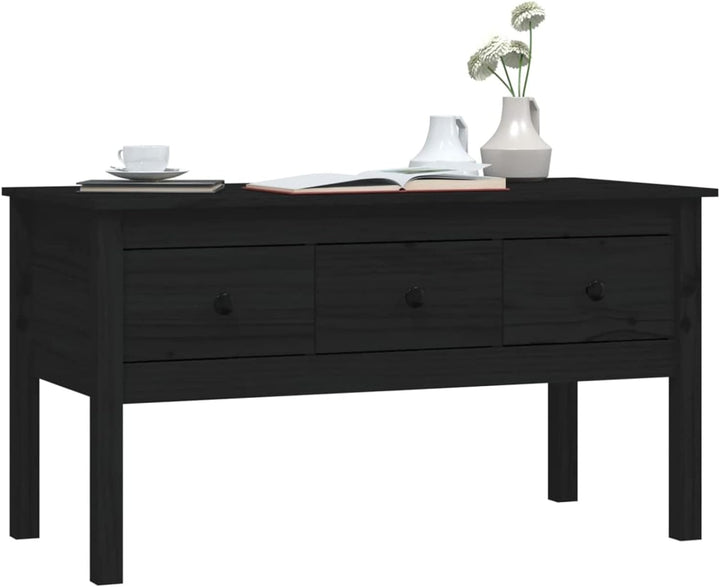Tidyard Couchtisch mit 3 Schubladen Beistelltisch Wohnzimmertisch Kaffeetisch Sofatisch Teetisch Mas