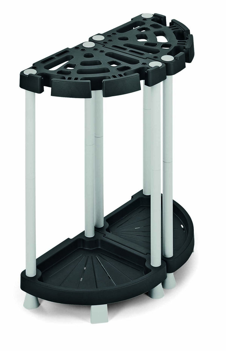 Terry - Double Tool Rack: Werkzeugregal, Mit verschiedenen Halterungen, für Werkzeuge und Besen, 73x