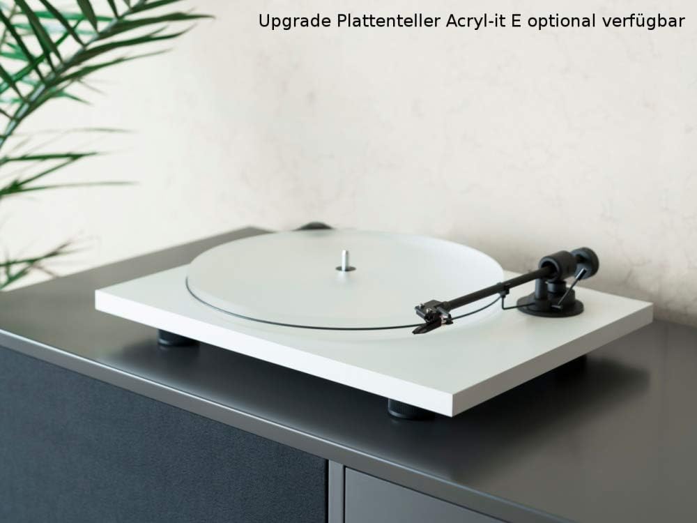 Pro-Ject Primary E, Audiophiler Plug&Play Plattenspieler (Weiss), Weiss