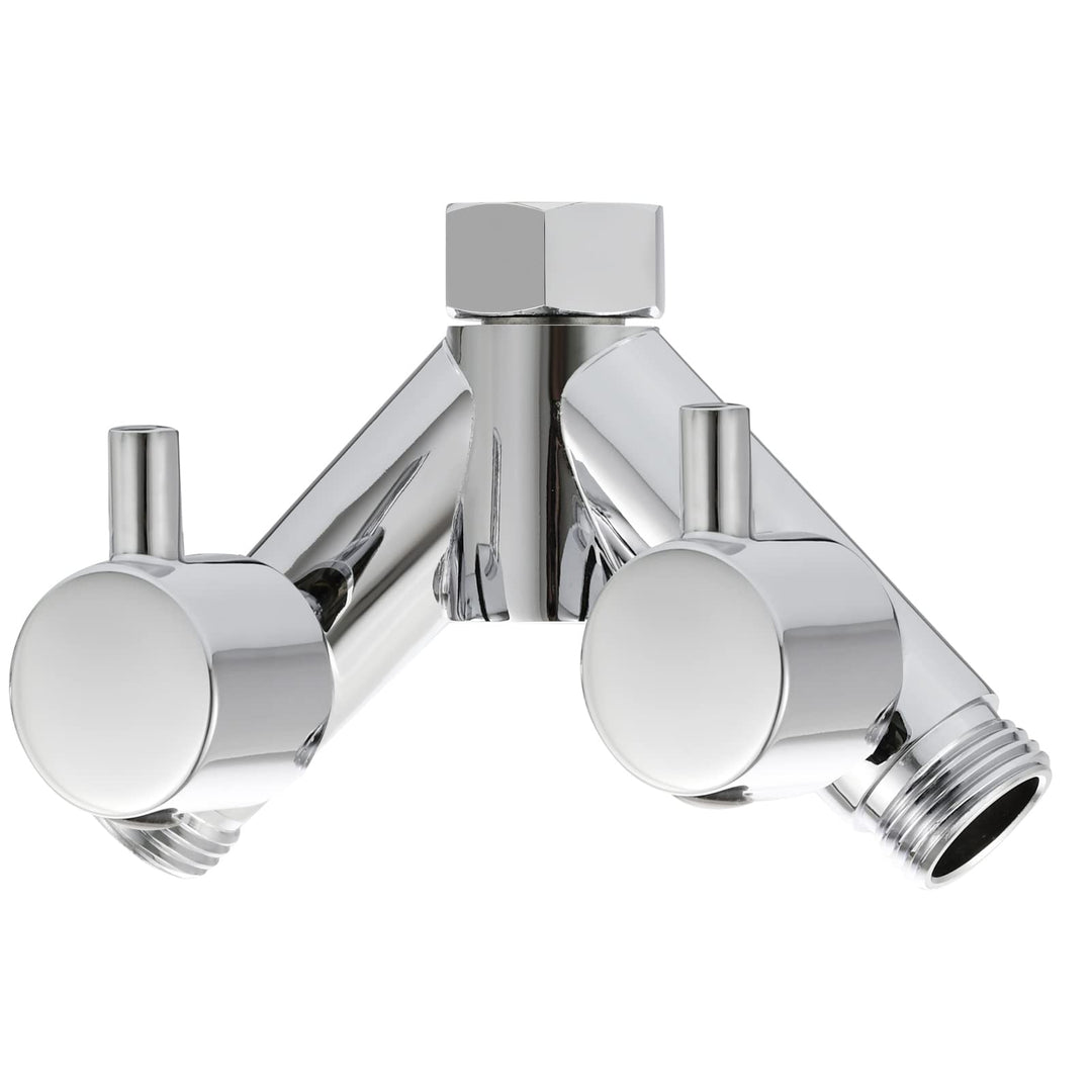 Tecmolog Messing Umstellventil Dusche Absperrventil 2 Wege Y Verteiler 1/2 Zoll für Brauseschlauch u