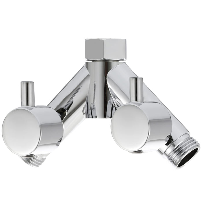 Tecmolog Messing Umstellventil Dusche Absperrventil 2 Wege Y Verteiler 1/2 Zoll für Brauseschlauch u