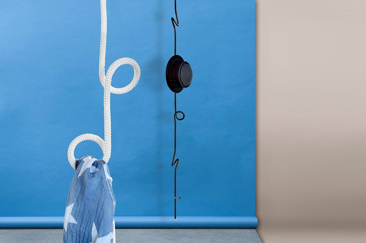 Peppermint Products Loop Rope | Hängende, höhenverstellbare Garderobe aus Seil | Weiss, Weiss