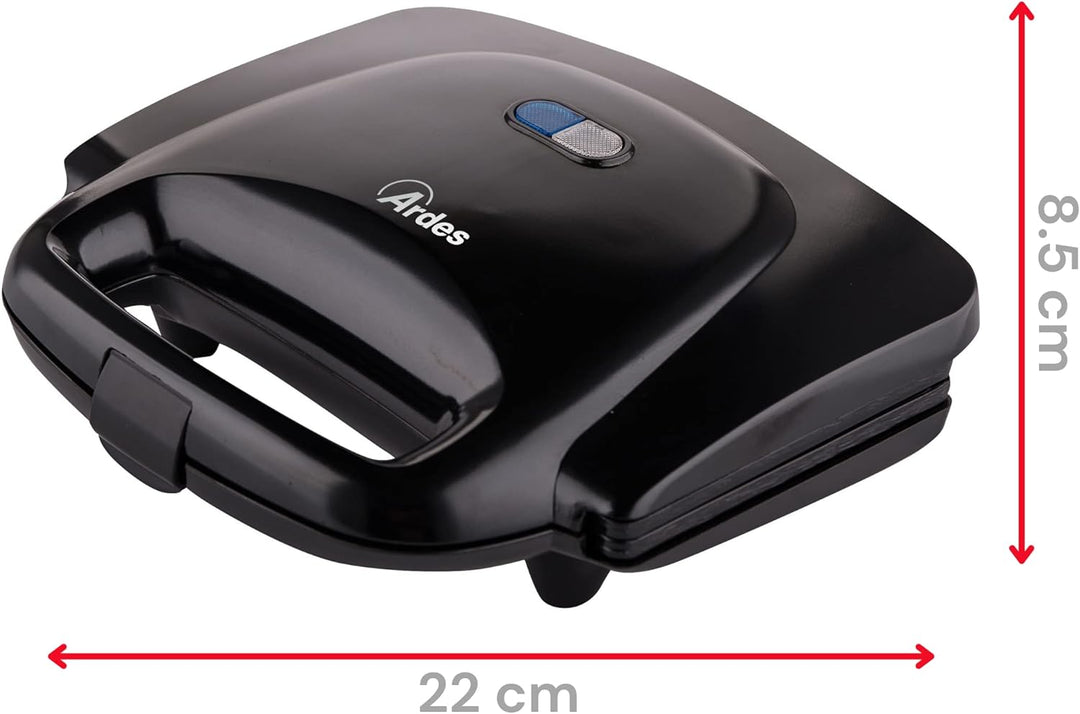 ARDES - Professioneller elektrischer Toaster Sandwich Maker Kompakt Toaster mit antihaftbeschichtete