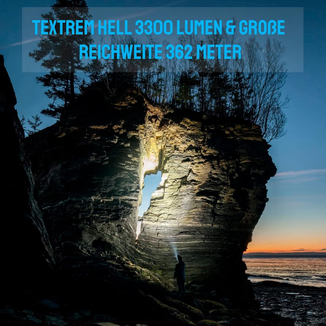 TrustFire MC5 Taschenlampe, 3300 Lumen Taschenlampe Led Aufladbar Heller als Jede Taschenlampe LED 1