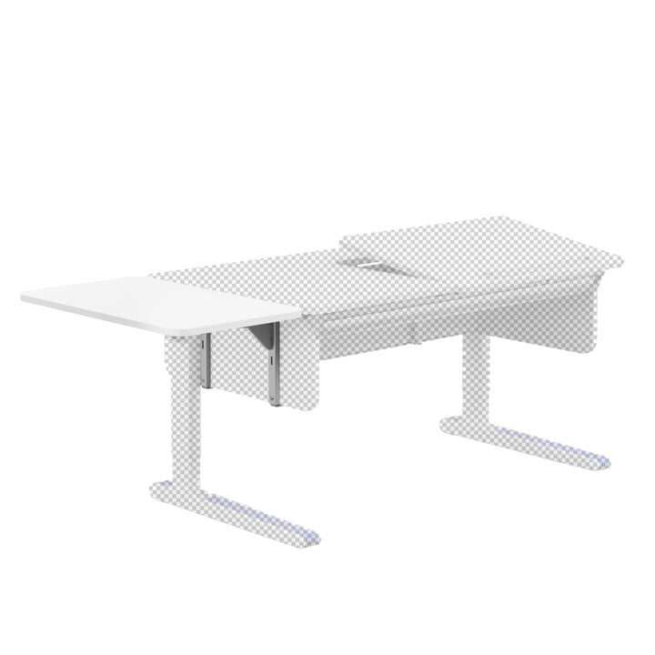 moll Champion Side Top, Tisch-Erweiterung in die Breite, seitliche Ablagemöglichkeit, Weiss, Holzwer